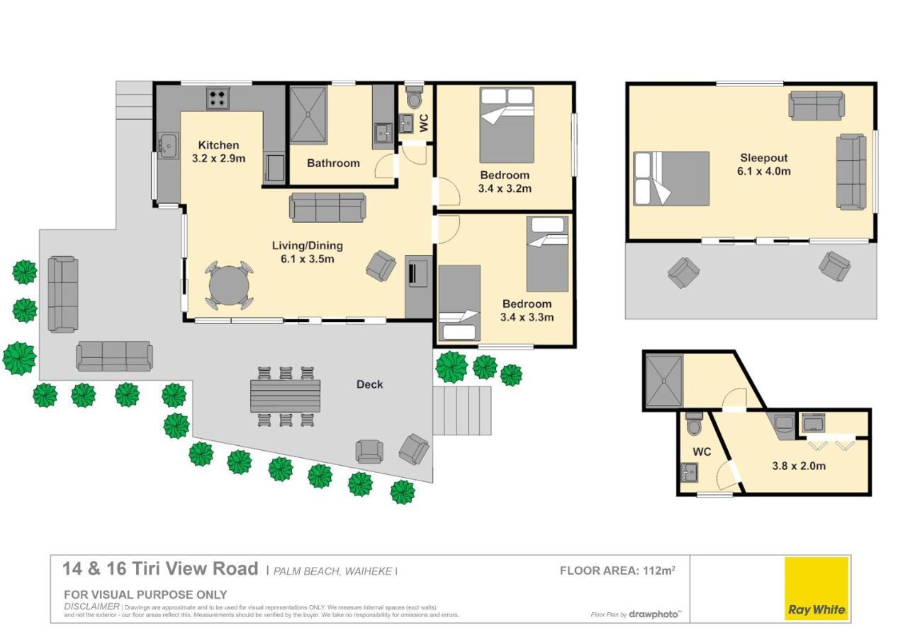 Palm Views - Stay Waiheke Palm Beach Ngoại thất bức ảnh